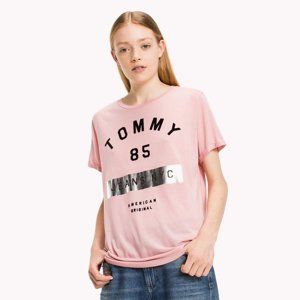 Tommy Hilfiger dámské růžové tričko - M (682)